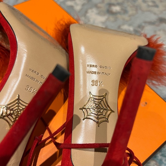 Charlotte Olympia Red Sandals - Picture 4 of 5